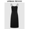 UR Women's 2025 Autumn Trendy Cross Strap A-Line Dress