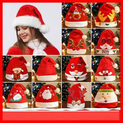 Christmas Cartoon Antlers  Snowman Hat Merry Christmas Decor For Home Xmas Ornaments