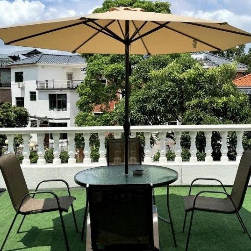 Outdoor Umbrella Replacement Covers 6/8Bones Waterproof Umbrella Cloth Beach Shed Awning Replaceable UV Protection Parasol