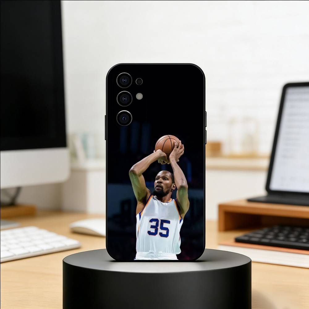 Basketball K-Kevin D-Durant 7 Phone Case For Samsung S25,S24,S21,S22,S23,S30,Ultra,S20,Plus,Fe,Lite,Note,10,Black Cover