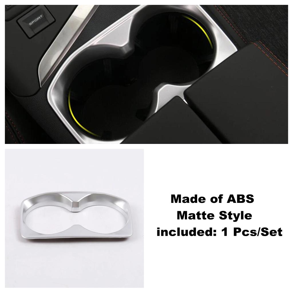 Water Cup Holder Frame Cover Trim For Peugeot 3008 5008 GT 2017 -  ABS Carbon Fiber / Matte Decoration Interior Accessories