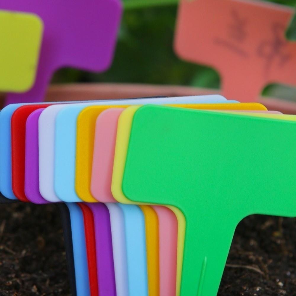 100PCS Waterproof Nursery Garden Plant Tags Moisture-proof Markers Label T-type Tags  Greenhouse