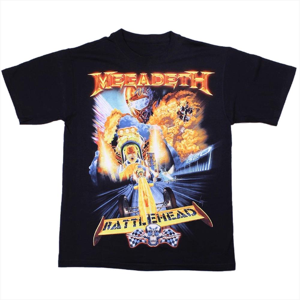 Budokan Megadeth Band TShirt Cotton Graphic Tee Unisex Unisex Summer Streetwear