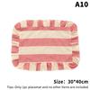 Minimalist Stripe Ruffle Placemat Coffee Table Mat, Baking Food Photography Napkin Home Desktop Decoration&