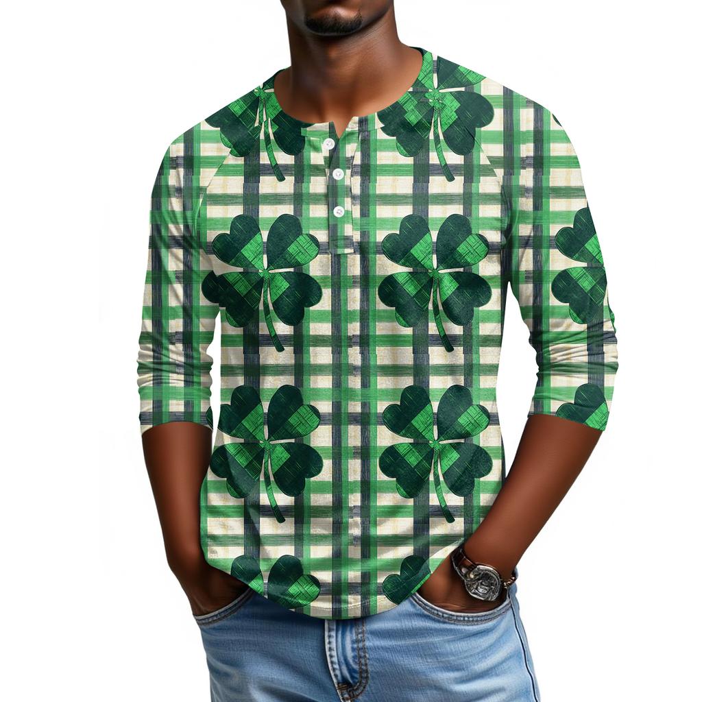 Men's Raglan Sleeve Three-quarter Sleeve Top