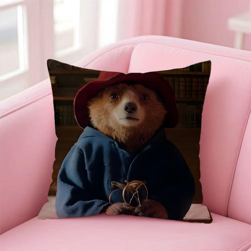 Fashion PPaddington Beared Cushion Cover Premium SkinFriendly Pillow Case MultiPurpose for Home Office Travel