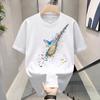 American Trendy Brand Short-Sleeved Pure Cotton Men'S Printed T-Shirt Trendy Men'S And Women'S Versatile Round Neck T-Shirt Men'S
