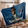 Custom Name Flannel Blanket,The Weeknd Lightweight Warm Bed Blanket For Couch & Holiday Gift