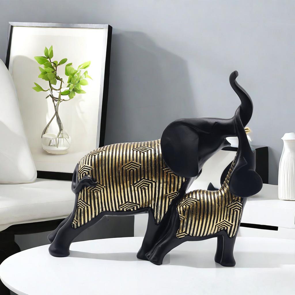 Modern Simple Lines Mother and Child Icon Ornaments Home Decoration Living Room Desktop Creative Animal Ornaments Gifts