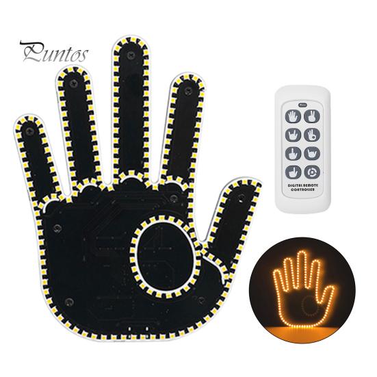 

Светодиодный ручной сигнальный фонарь Car Road Mate с дистанционным управлением, простой в установке, забавный автомобильный светодиодный предупреждающий фонарь для окна автомобиля