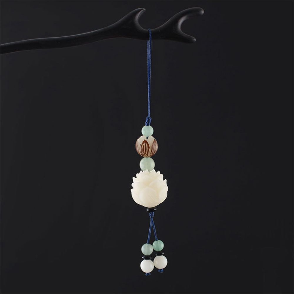 Mobile Phone Strap Cell Phone Lanyard Bodhi Lotus Flower Keychain Mobile Phone Lanyard Bag Pendant