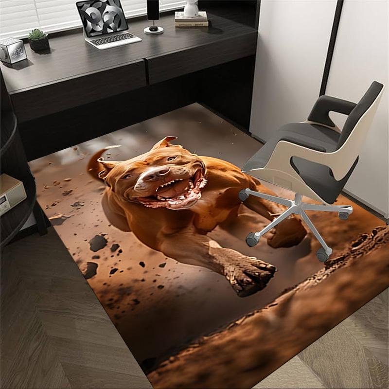 

1pc dog running Carpet, Office Rug Outdoor Mat Home Decor Area Carpet Festival 60cm by 90cm