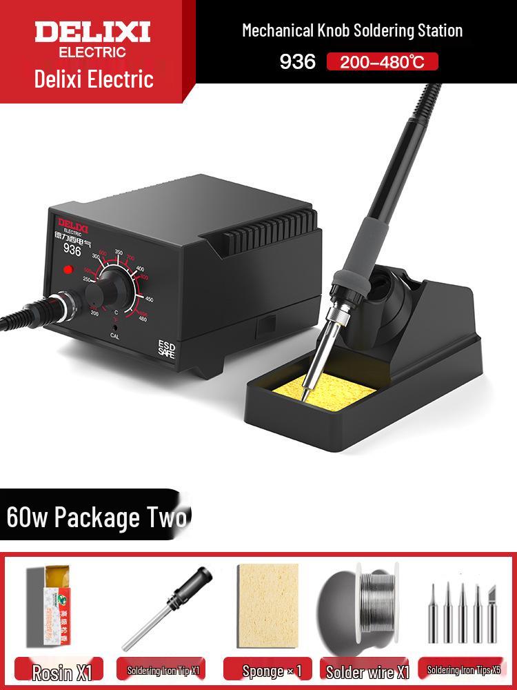 DELIXI Adjustable High-Power Electric Soldering Iron for Home Repairs