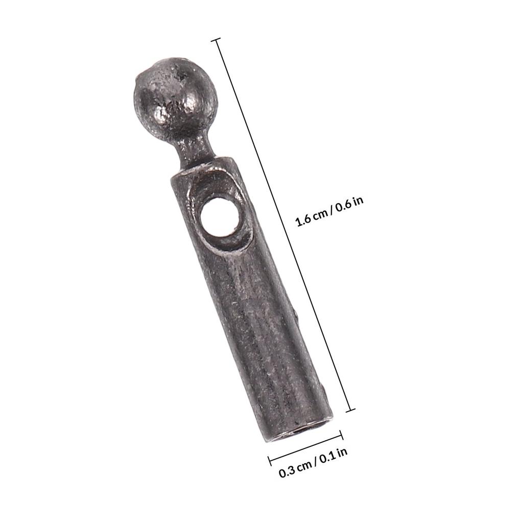 10Pcs Sturdy Metal Umbrella Tail Beads Simple Design Replacement Bone Covers for Foldable Umbrella Versatile Repairing Supplies