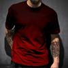 Men's Summer Loose Short Sleeved 3D Digital Printed Round Neck Men's T-shirt Short Sleeved Top Shirt
