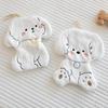 New coral fleece cute dog hand towel can be hung in the kitchen and bathroom without shedding hair absorbent cartoon children's towel