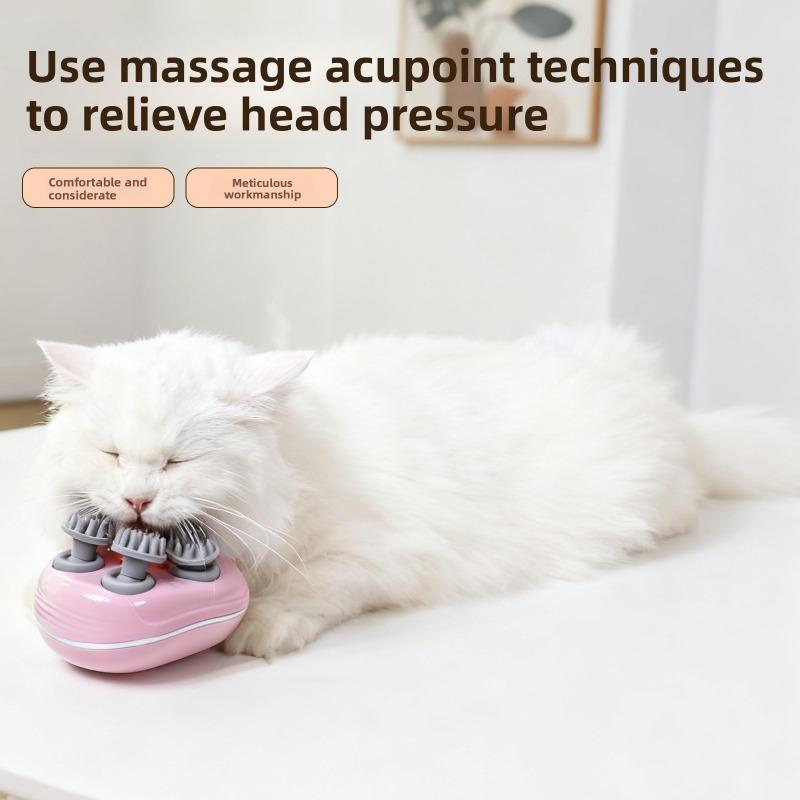 Pet Massage Device - Small Electric Scalp Massager - Cat Grooming Device - Home Portable Electric Massager