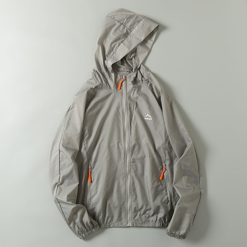 Sale of Men's Clothing from Foreign Trade, Factory Surplus, Summer Lightweight Breathable Sun Protection Hooded Skin Jacket, Couple's Outerwear
