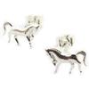 Les Trésors De Lily [M8703] - Silver 'Horses' Earrings