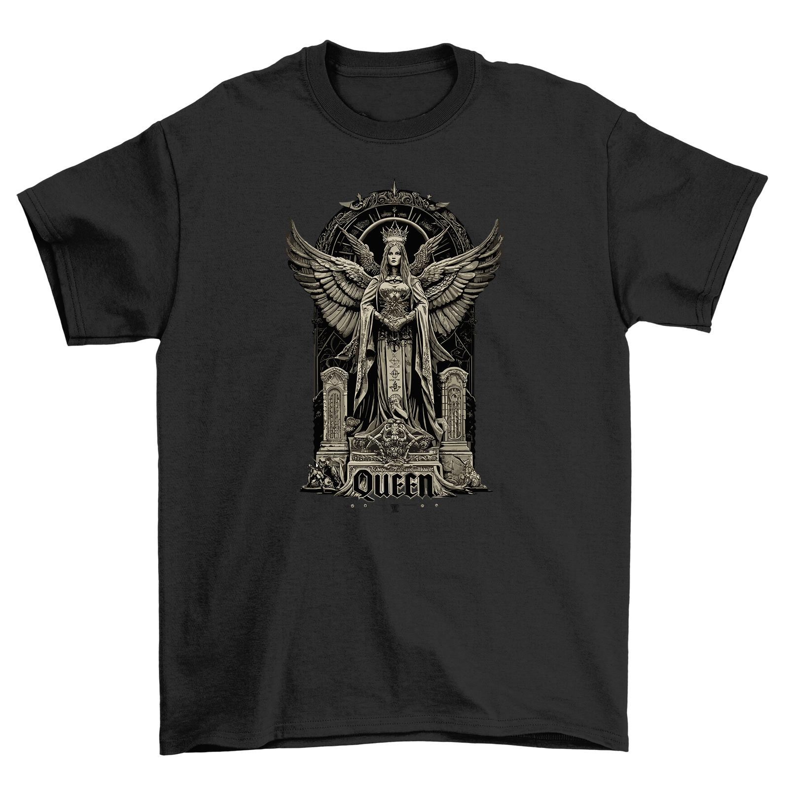 Gothic_26 Angel Throne T-Shirt Mens Womens Tees Top - Dark, Divine, and Deviously Stylish! Funny Prin 2XL
