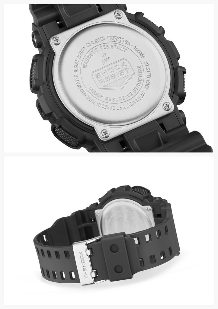 Watch Fluorescent Color Series Black X Fluorescent [Casio] G-Shock [Multi GA-100MF-1AJF Men's