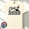 Class of 2026 TShirt Graduation Gift Leavers Tee Graduate School College Top
