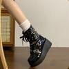 Punkrock-Stil kurze Stiefel dicke Sohle erhöhend Cos Subkultur Kreuz süß cool Babes dicke Sohle Stiefel 2025 neu