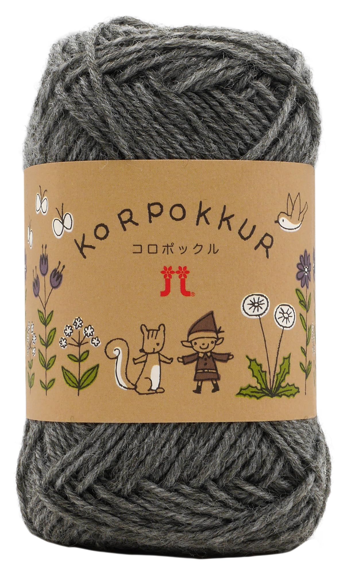 

Hamanaka yarn Koropokkuru Gota 14 Gray 25g 92m set 2126 sets Hand-knitted COL. Approx. 5-ball