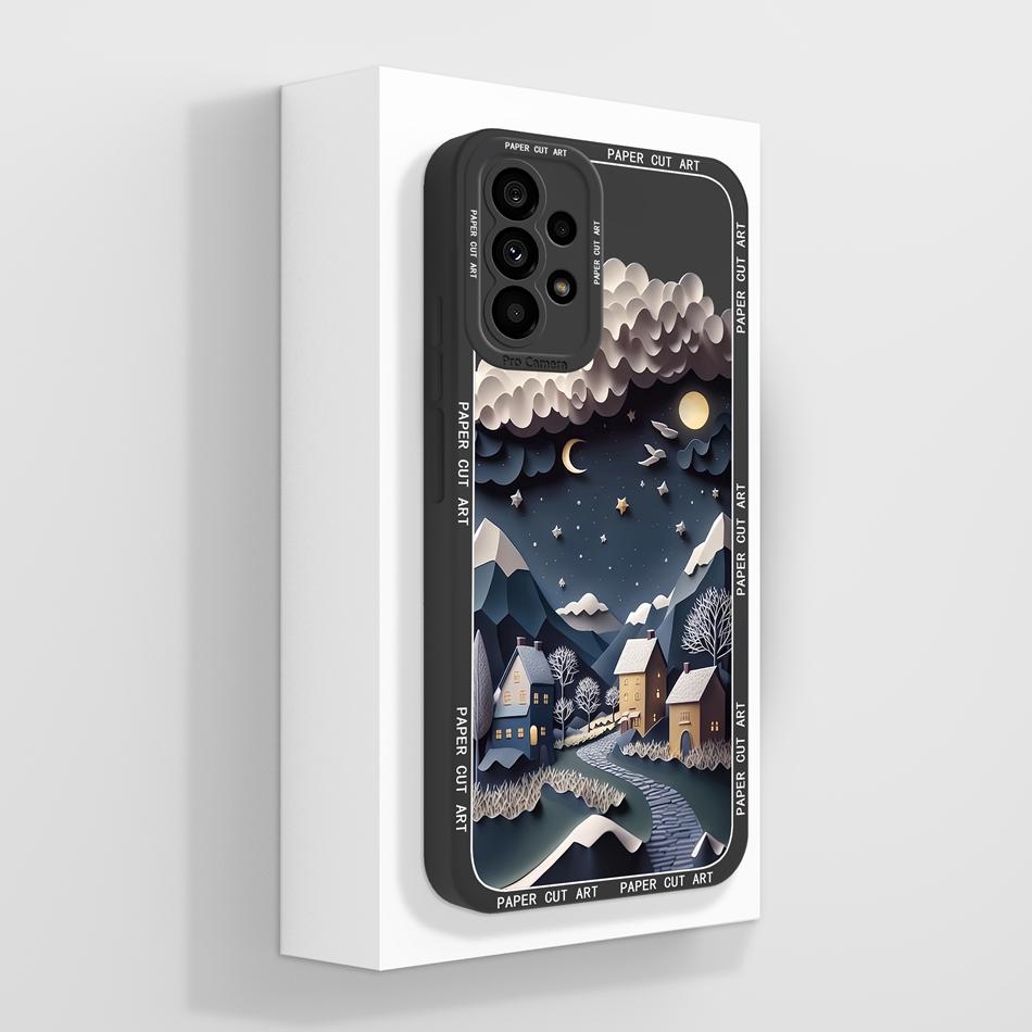 Fun Case For Samsung A73 Aesthetic Soft Liquid Silicone Funda For Samsung Galaxy A73 5G Phone Back Cover With Camera Protection