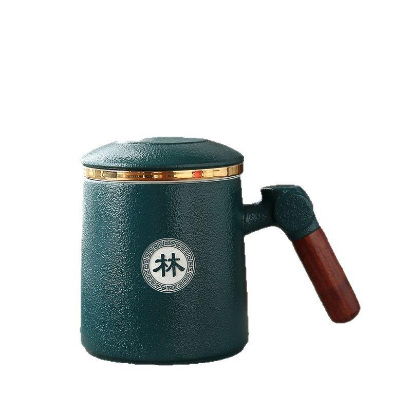 Ceramic Cup Tea Separation Office Cup With Lid Filter Business Souvenir Can Be Souvenir