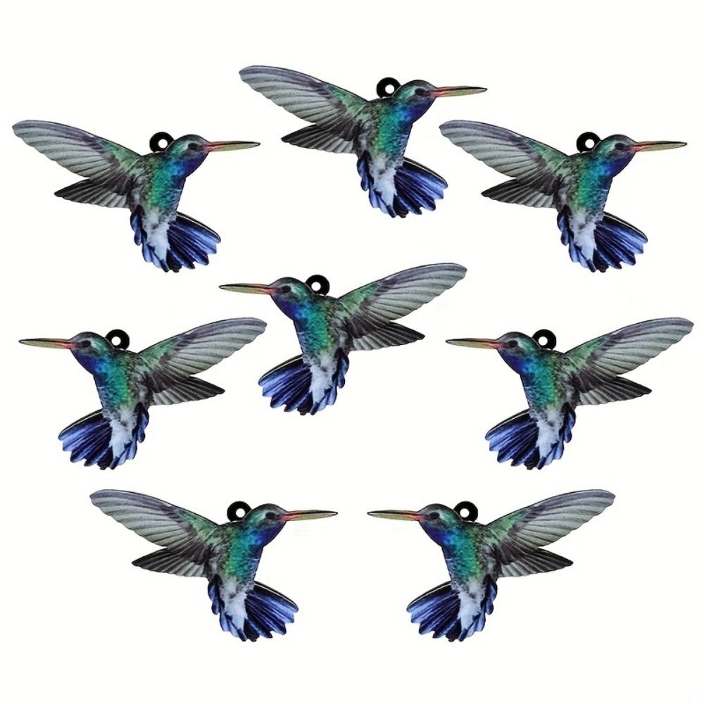 8 Pieces Animal Theme Acrylic Pendant Cute Pigeon Owl Parrot Eagle Hummingbird etc Shape Charm Beads DIY Jewelry Bracelet Necklace Making Kit