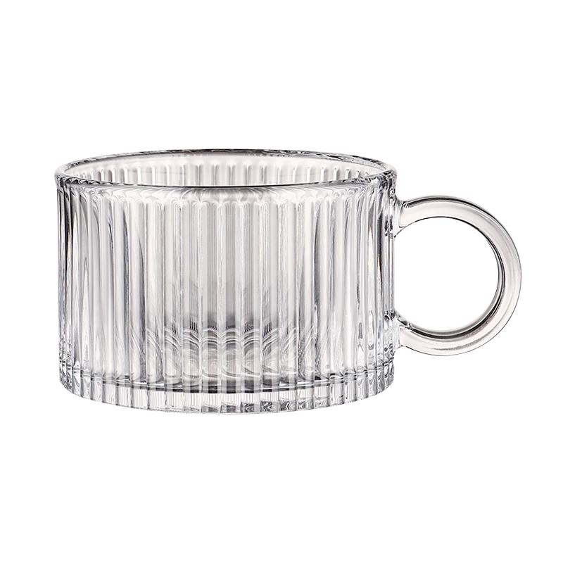 Genas Glass Breakfast Mug with Lid and Spoon