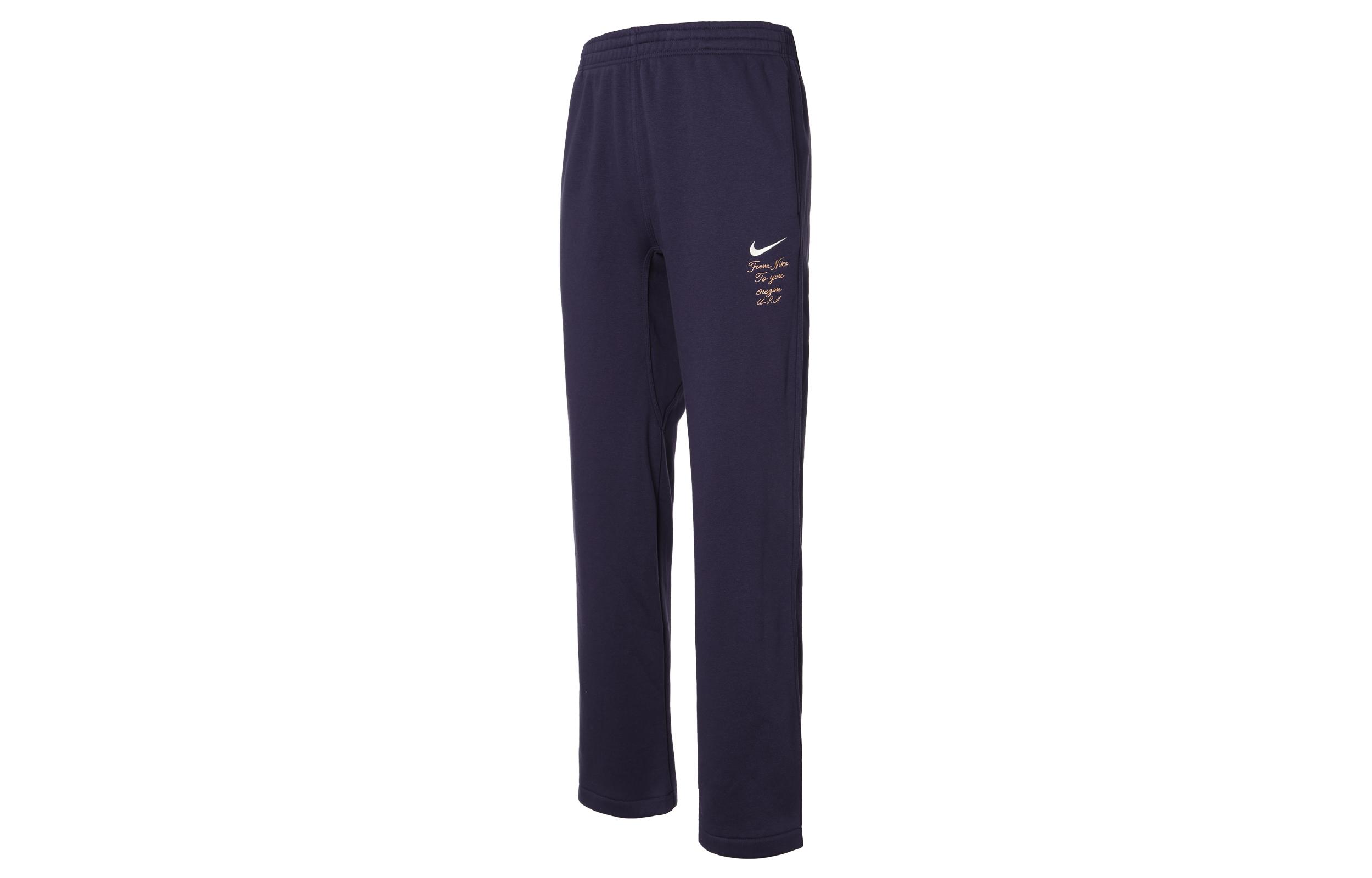 

Nike Brand Logo Letter Pattern Fleece Lined Loose Fit Straight Fit Casual Pants Men s Dark Blue FV8590-555 XL