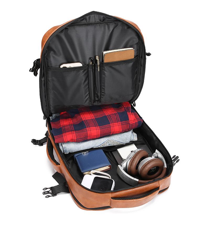 Herren Premium Doppel-Schulter Business Rucksack - Stilvolle, großvolumige Reise- und Pendler-Laptoptasche.