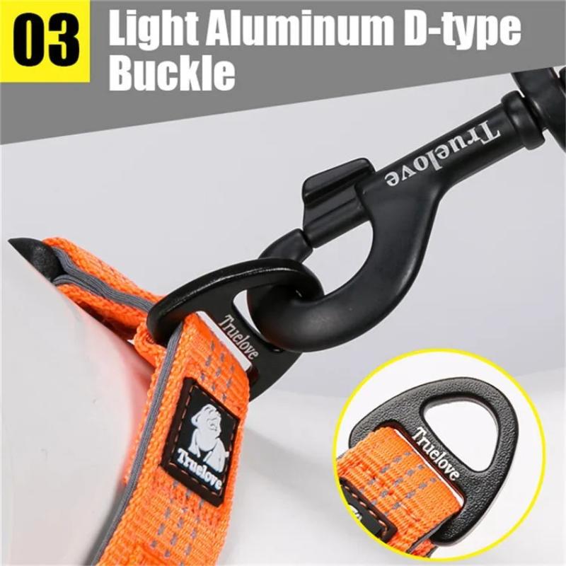 Truelove Hundehalsbänder Set 3M Reflektierendes Halsband für Kleine Mittelgroße Große Hunde Welpen Verstellbar Gepolstert Weiches Nylon Bequem Nacken TLC5271