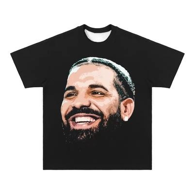 2025 Lato Nowy Drake Vintage T-shirt Drake Vintage Hip Hop Rap Amerykańska Moda Męska Casual Krótki Rękaw Szybkoschnący T-shirt