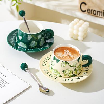 Tazza da Caffè in Ceramica alla Moda Piattino Tazza Regalo Ufficio Regalo Tazza Casa Tazza Acqua Tazza da Colazione per Coppia