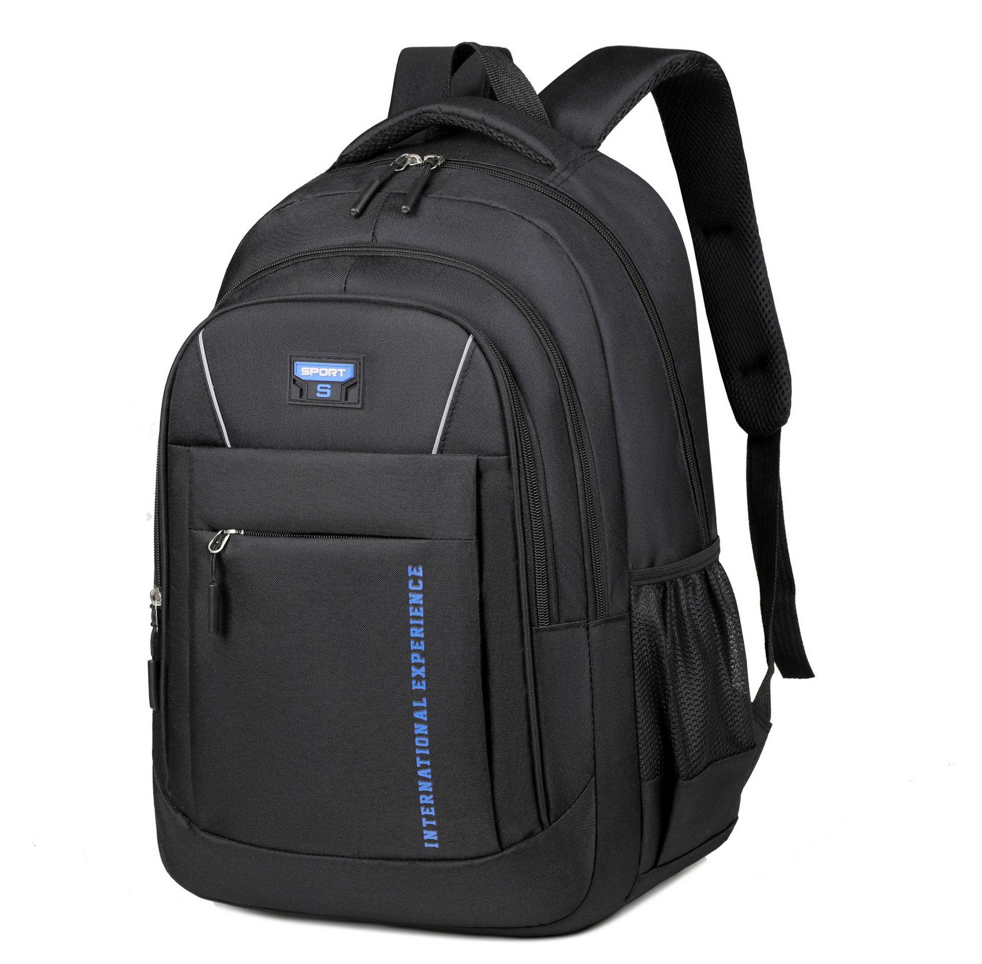 

Мужской повседневный дорожный рюкзак большой вместимости для активного отдыха - Сумка для ноутбука для ежедневных поездок чёрный