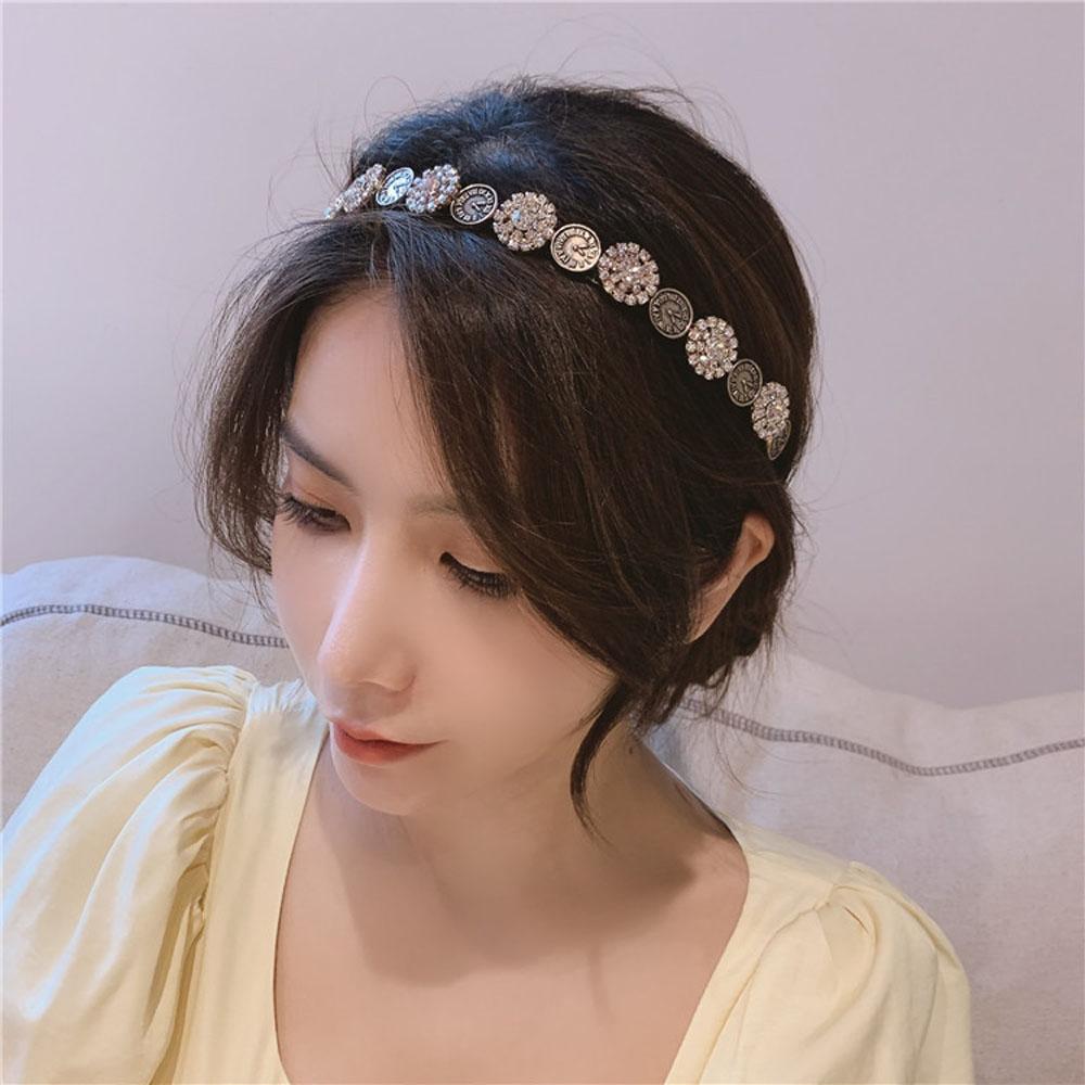 Clock Women Retro Headdress French Hair Accessories Hair Band Headwear Headband Hair Hoop