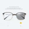 Photochromic Frameless Eyeglasses for Men Anti Radiation Computer Glasses Korean Fashion Sunglasses Rectangle