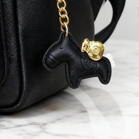 Pferd Taschenanhänger Kompakter Mini Schlüsselanhänger Handgefertigt Kunstleder Pferdeanhänger Handtaschen Geldbörsen Rucksäcke Taschenzubehör