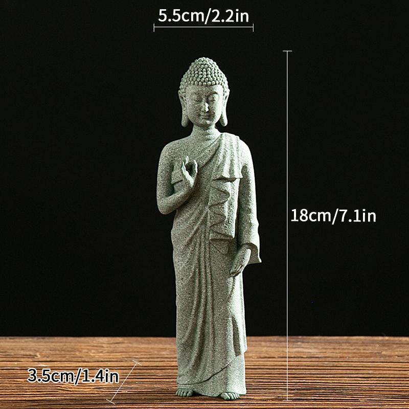Statue Buddha Desk Accessorie Interior Accessories Buddhism Figurine Garden Statue Ornament Fish Tank Coffee Table Decor Buda