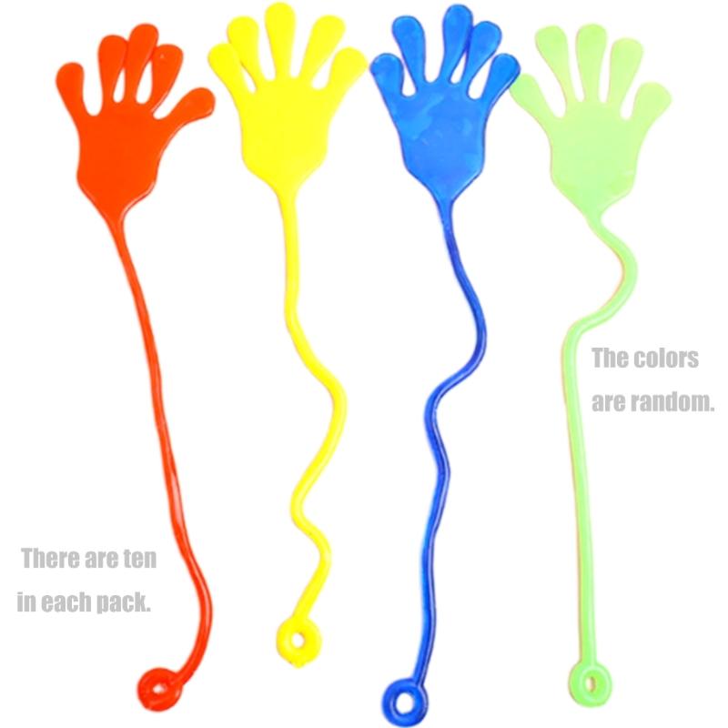 

10PCS Soft Elastic Hand Toy Creative Fun For Children Party Goodie Travel Entertainment Stress Reliever Adults Use 1