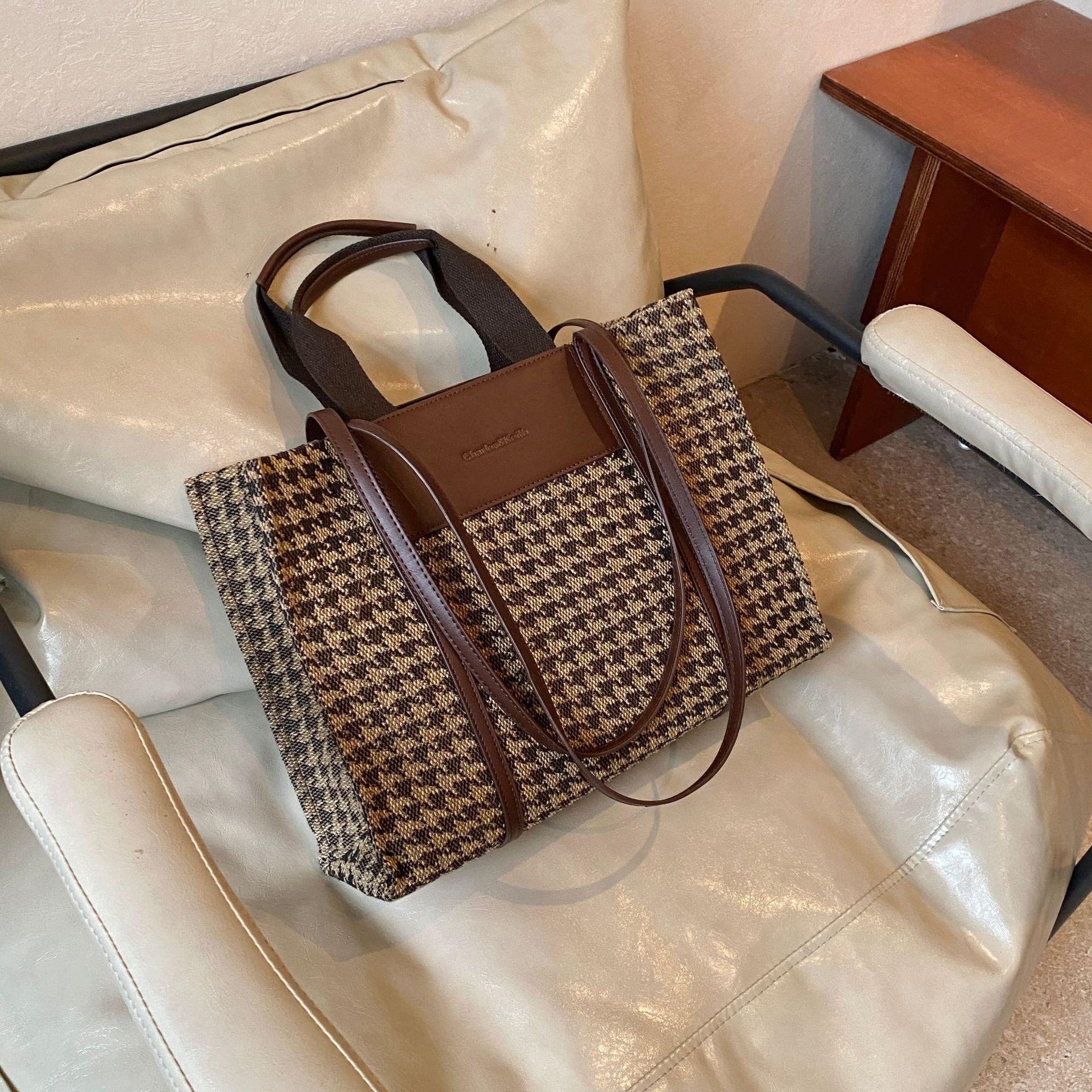 

Сумка-тоут для университетских поездок, женская, большой емкости, 2024, новая мода, повседневная, модная, портативная, большая сумка