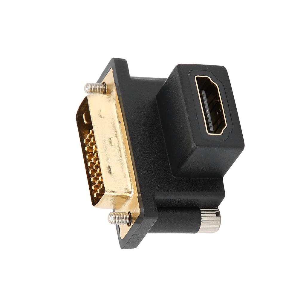 HD Multimedia Interface To DVI Converter 90 Degrees  Upper Elbow Female To Male Monitor Converter