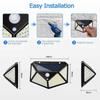 100 LED Solar Motion Sensor Waterproof Outdoor Garden Light