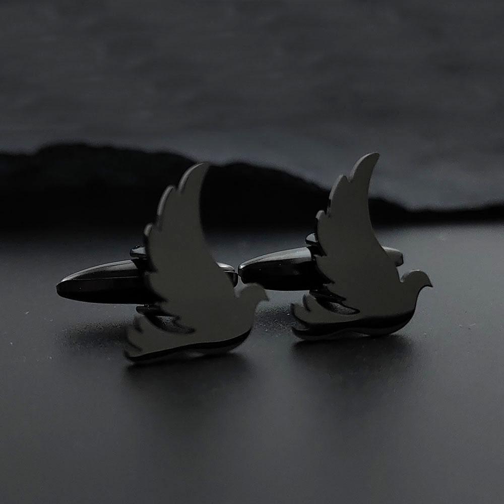 Stainless Steel Hummingbird Brooch Men Cute Animal Design Jewelry Wedding Men's Shirt Suit Badge Lapel Pins Accessory