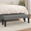 Day and Night - Day and Night Dark Gray Fabric Bench 100x30x30 Cm