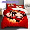 Pucca  Pattern Bedding Quilt Set  Home Decoration  Gift (1 * Duvet Cover + 2 * Pillowcase  Without Core)