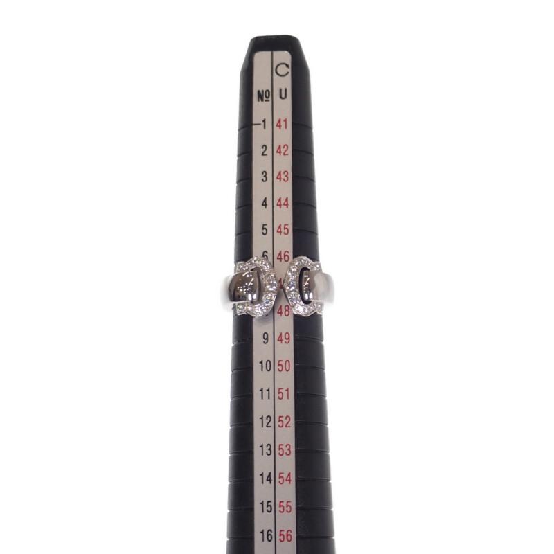 CARTIER  B4071047 #7(JP Size) ring K18 white gold/diamond Women